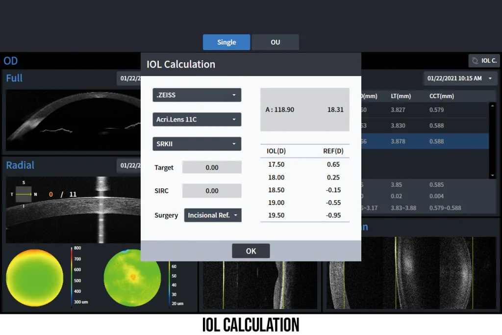 Bio iol calculation